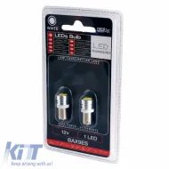 Led Bulbs BA9S T4W 12volt White Color Racesport LIT16BN 2 pcs-image-6297915