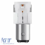 Led Bulbs P21/5W BAY15D Double 12volt 1.7 watt Red Osram 7528DRP-02B 2pcs-image-6296435
