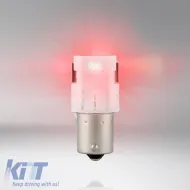 Led Bulbs P21W BA15S Single Red 12volt 1.4 watt Osram 7506DRP-02B 2pcs-image-6296400