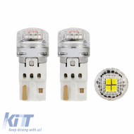 Led Bulbs T10 12-30Volt 90Lm 4 Led White Color Canbus 14680 2 Pieces
