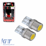 Led Bulbs T10 12volt 1watt White Color Racesport LIT0237 2 pcs