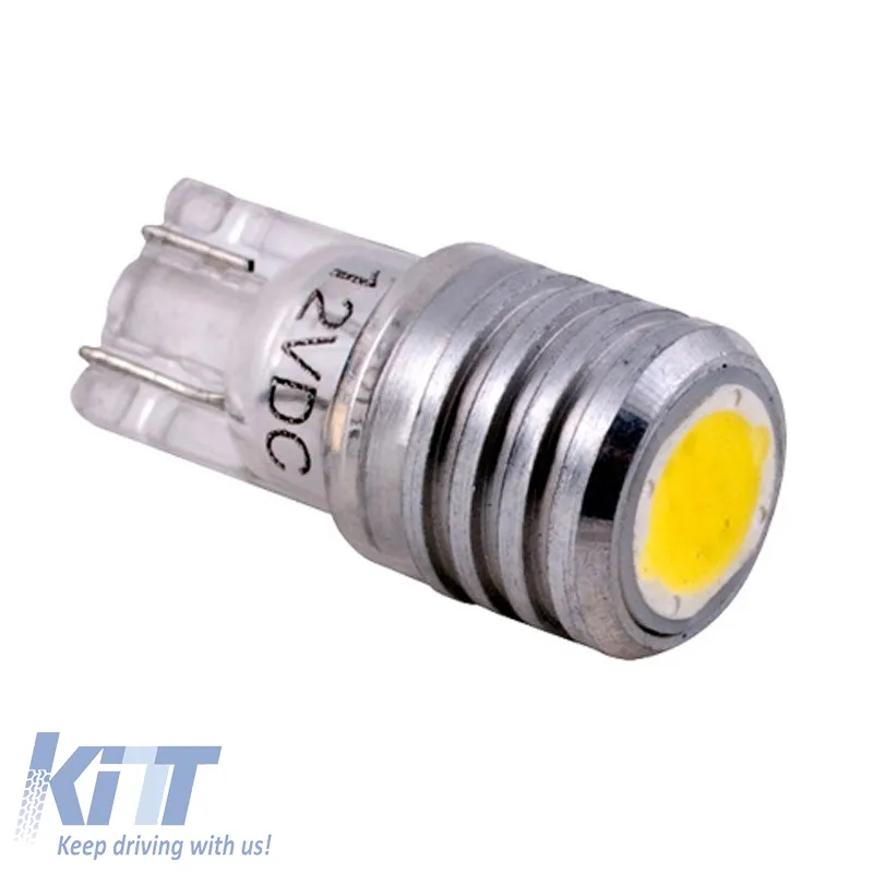Led Bulbs T10 12volt 1watt White Color Racesport LIT539C 2 pcs