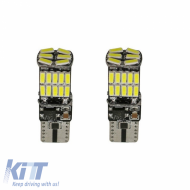 Led Bulbs T10 12volt 26 Led Canbus White Color Auto GS 2 Pieces