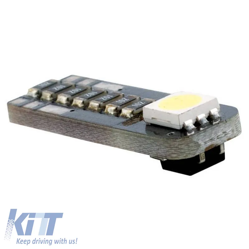 Led Bulbs T10 12volt 3W 1 Smd Led Canbus White Color RaceSport LIT0541 2pcs