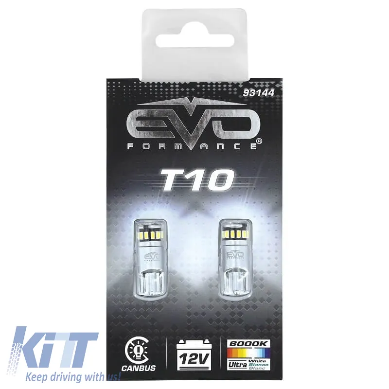 Led Bulbs T10 12volt 5 Smd Led Canbus White Color RaceSport EV93144 2pcs