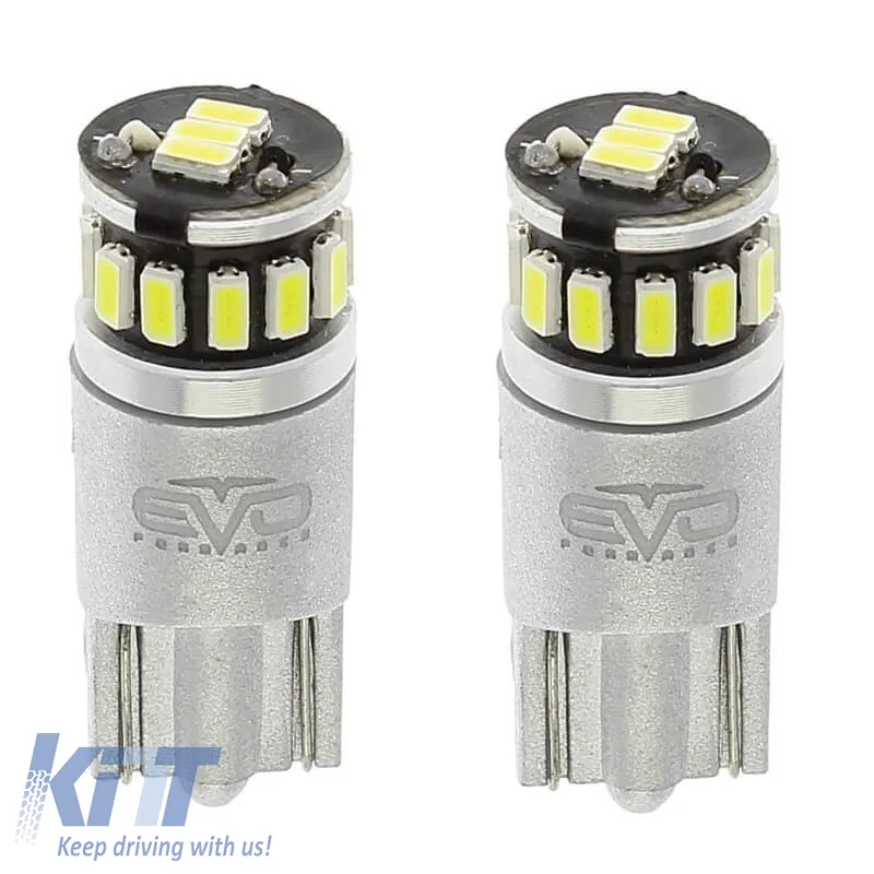 Led Bulbs T10 12volt 5 Smd Led Canbus White Color RaceSport EV93144 2pcs