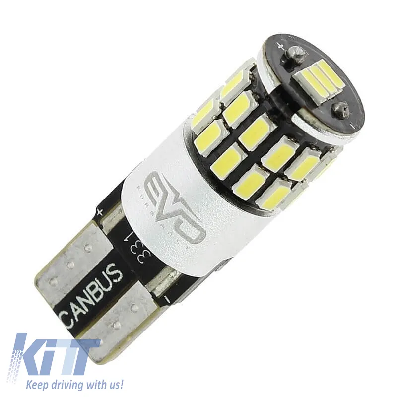 Led Bulbs T10 12volt 9 Smd Led Canbus White Color RaceSport EV93147 2pcs