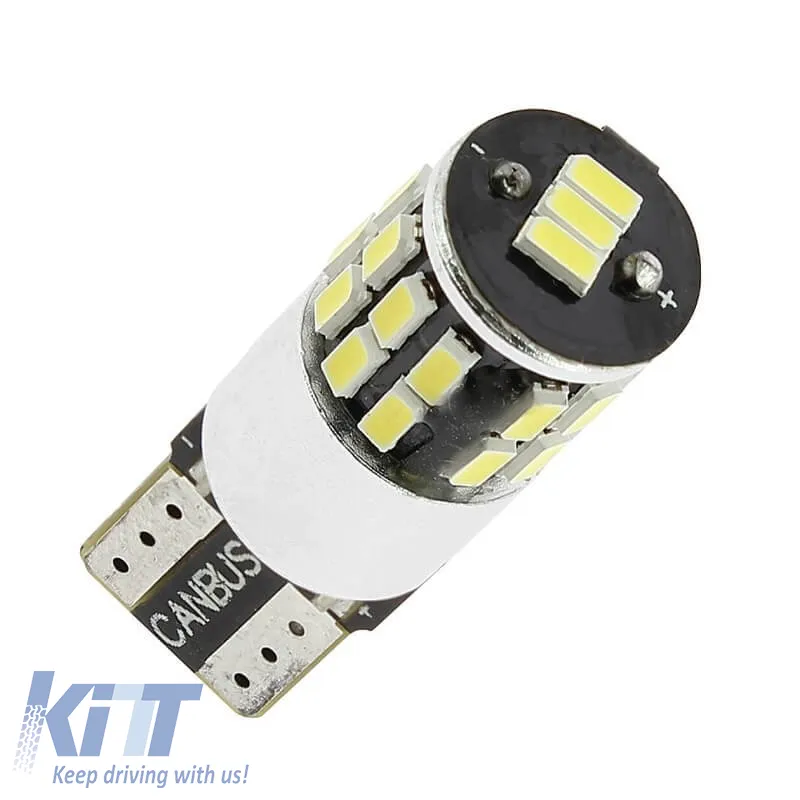 Led Bulbs T10 12volt 9 Smd Led Canbus White Color RaceSport EV93147 2pcs