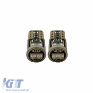 Led Bulbs T10 12volt Canbus Blue Colour Auto GS 6 Led 600360 2 Pieces-image-6301439