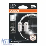 Led Bulbs T10 W5W 24Volt 1Watt White 6000k Osram 2845DWP-02B 2pcs-image-6312890