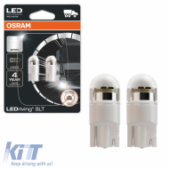 Led Bulbs T10 W5W 24Volt 1Watt White 6000k Osram 2845DWP-02B 2pcs