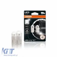 Led Bulbs T10 W5W 24Volt 1Watt White 6000k Osram 2845DWP-02B 2pcs-image-6313884