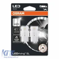 Led Bulbs T20 W21W / 3156 W3X16D 1.4watt 12volt Single White 6000k Osram 7505DWP-02B 2pcs-image-6296462