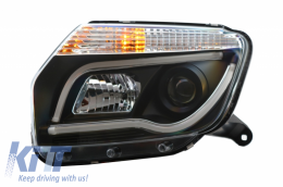 LED Фарове подходящи за Dacia Duster I (2009-2014) Tube Light Bar Черен Edition-image-6041275