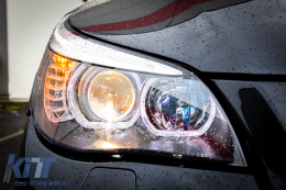 LED Dayline Angel Eyes Фарове , подходящи за BMW 5 Series E60 E61 (2003-2007) LCI Look-image-6093198