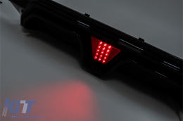 LED Diffuseur Pare-chocs pour BMW Série 5 G30 G31 17-24 M5 Design Noir brillant-image-6127116