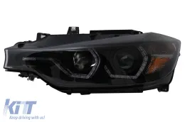 LED DRL Angel Eyes fényszóró BMW 3 F30 F31 LCI Sedan Touring (2015-2019) fekete-image-6100380