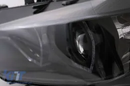 LED DRL Angel Eyes fényszóró BMW 3 F30 F31 LCI Sedan Touring (2015-2019) fekete-image-6100383