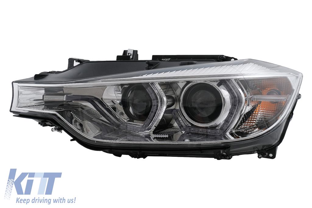 LED DRL Angel Eyes fényszóró BMW 3 F30 F31 LCI Sedan Touring (2015-2019) króm-image-6100800