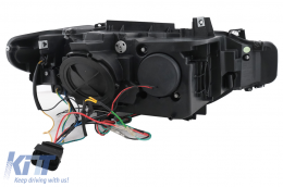 LED DRL Angel Eyes fényszóró BMW 3 F30 F31 LCI Sedan Touring (2015-2019) króm-image-6100815