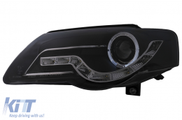 LED DRL Angel Eyes fényszóró VW Passat B6 3C (03.2005-2010) Fekete-image-6098060