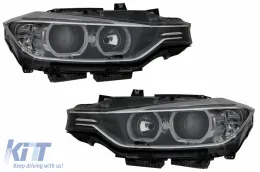image-48-LED DRL Angel Eyes Prednja svijetla s projektorom prikladna za BMW serije 3 F30 F31 (2011-2015)