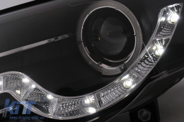 LED DRL Angel Eyes Scheinwerfer für VW Passat B6 3C 03.2005-2010 Schwarz-image-6098059