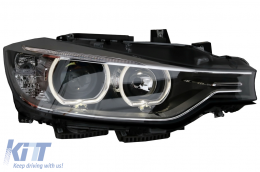 LED DRL Angel Eyes Фарове с проектор подходящи за BMW 3 Series F30 F31 (2011-2015)-image-6038575