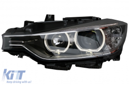LED DRL Angel Eyes Фарове с проектор подходящи за BMW 3 Series F30 F31 (2011-2015)-image-6038576