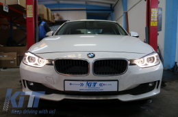 LED DRL Angel Eyes Фарове с проектор подходящи за BMW 3 Series F30 F31 (2011-2015)-image-6038580