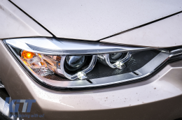 LED DRL Angel Eyes Фарове с проектор подходящи за BMW 3 Series F30 F31 (2011-2015)-image-6078304