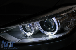 LED DRL Angel Eyes Фарове с проектор подходящи за BMW 3 Series F30 F31 (2011-2015)-image-6088314