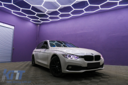 LED DRL Angel Eyes Фарове с проектор подходящи за BMW 3 Series F30 F31 (2011-2015)-image-6089121