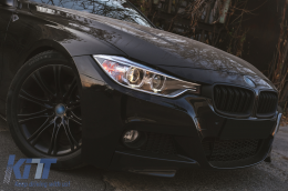 LED DRL Angel Eyes Фарове с проектор подходящи за BMW 3 Series F30 F31 (2011-2015)-image-6099675