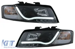 image-1-Фарове LED DRL подходящи за Audi A4 8E (10.2000-10.2004) Дневни светлини Черен