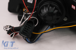 LED DRL Фарове подходящи за Audi A4 Cabriolet B6 8H7 8HE (2002-2006) Черен-image-6099118