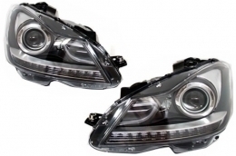 image-9-LED DRL Bi-Xenon Headlights suitable for Mercedes C-Class W204 Facelift (2011-2014)