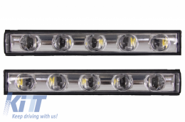 image-61-LED DRL Chrome Daytime Running Lights suitable for Mercedes G-Class W463 (1989-up) G65 Design