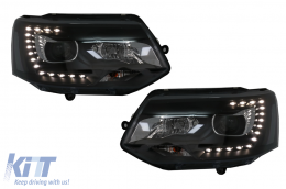image-40-LED DRL Dayline fényszórók VW Transporter T5 (2010-2015) modellekhez, fekete