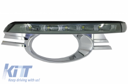 Led DRL Dedicated Daytime Running Lights suitable for MERCEDES C-Class W204 Avantgarde (2007-2010) Smoke-image-6031011