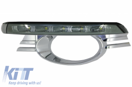 Led DRL Dedicated Daytime Running Lights suitable for MERCEDES C-Class W204 Avantgarde (2007-2010) Smoke-image-6031012