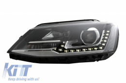 LED DRL Első lámpák VW Jetta Mk6 VI (2011-2017) Bi-Xenon GTI OE Design-image-6040572