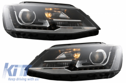 LED DRL Első lámpák VW Jetta Mk6 VI (2011-2017) Bi-Xenon GTI OE Design-image-6040573