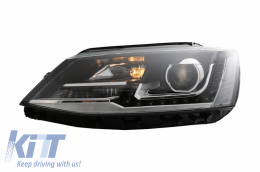 LED DRL Első lámpák VW Jetta Mk6 VI (2011-2017) Bi-Xenon GTI OE Design-image-6040574