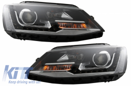 LED DRL Első lámpák VW Jetta Mk6 VI (2011-2017) Bi-Xenon GTI OE Design-image-6040575