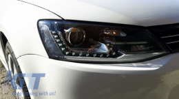 LED DRL Első lámpák VW Jetta Mk6 VI (2011-2017) Bi-Xenon GTI OE Design-image-6041245