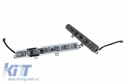 LED DRL első lökhárító spoiler Mercedes W463 G-osztály AMG (1989-up) modellhez-image-6025254
