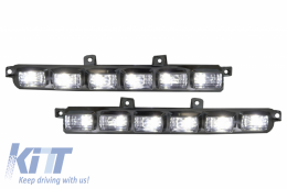LED DRL első lökhárító spoiler Mercedes W463 G-osztály AMG (1989-up) modellhez-image-6025393