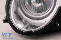 LED DRL Fari per Mercedes CLK W209 C209 Coupe A209 Cabrio 2003-2010 Chrome-image-6093981