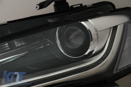 LED DRL Faros para AUDI A4 B8.5 Facelift 12-15 Negro Luces circulación diurna-image-6083833